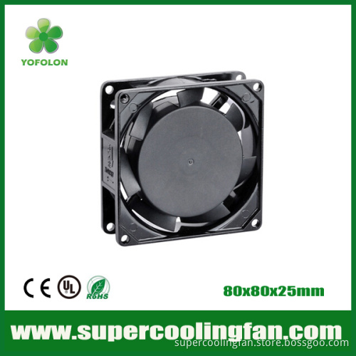 80x80x25mm 220V AC Cooling fan 80mm cabinet ac motor fan with CE CCC SGS UL ROHS approved